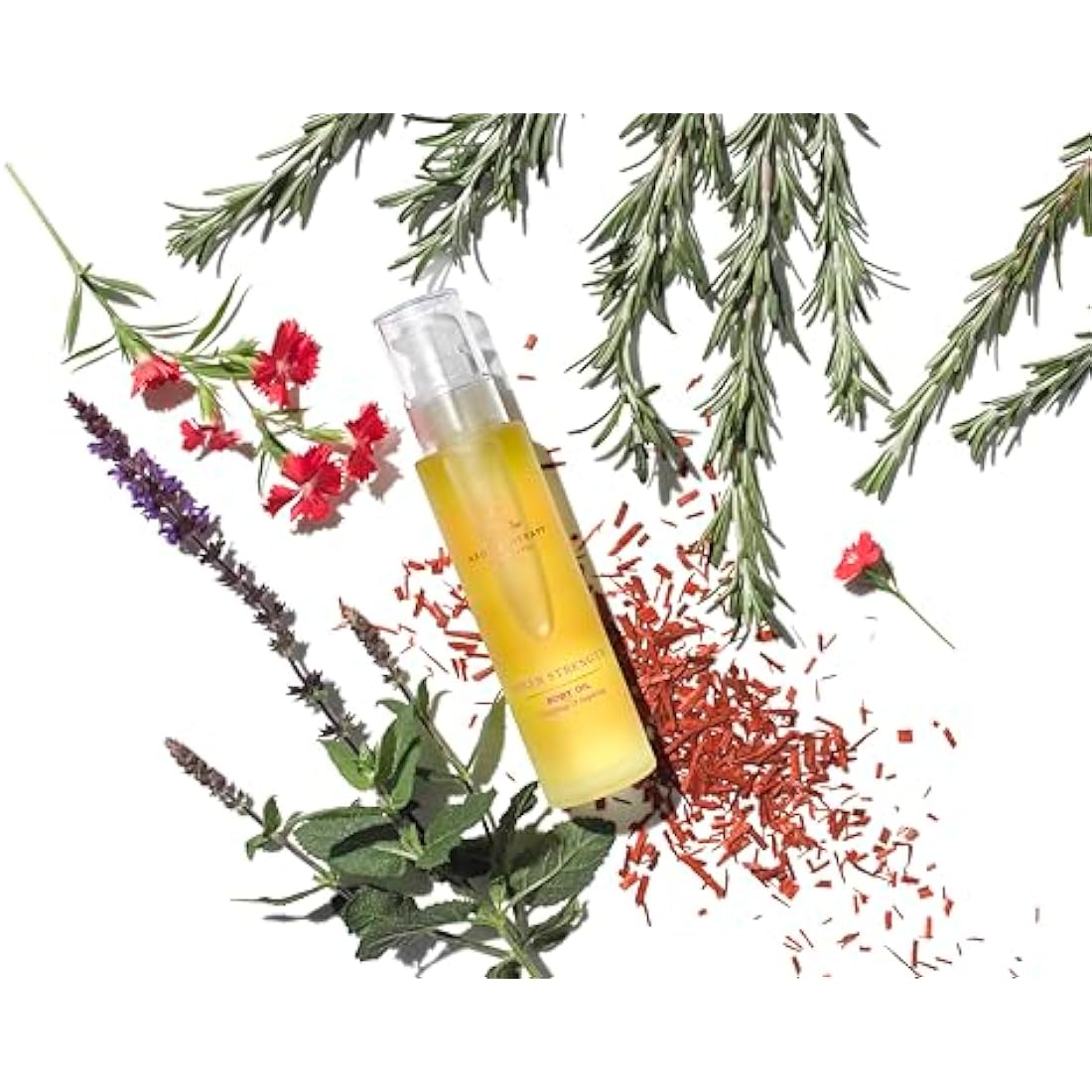 Aromatherapy Associates Body Oil 100 ml - Enriched with Jojoba and Peach Kernel Oils, Soothing Clary Sage, Purest Geranium, Benefits Anxiety - Spa Massage Oil, Luxury Body Treatment, Mood Boosting