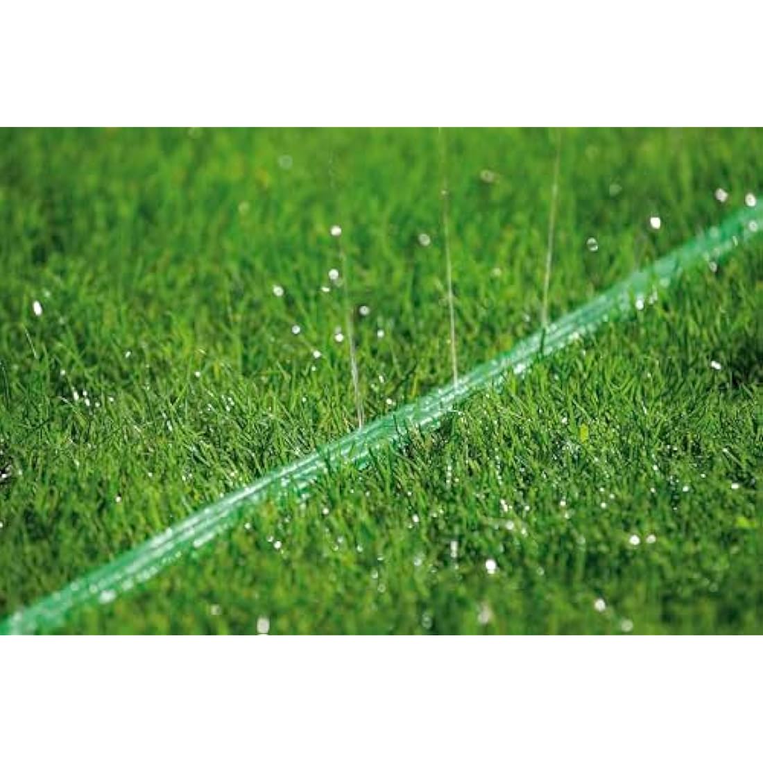 Gardena Sprinkler Hose: Fine spray sprinkler for watering elongated, narrow areas, length 15 m, ready-to-connect, green, can be individually shortened or lengthened (1998-20)