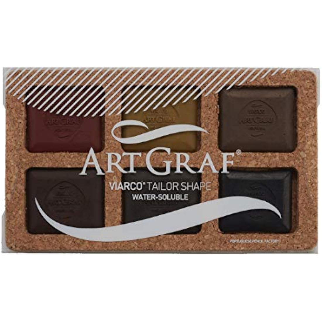 Global Art Earth Tone-Graphite Pencils, Acrylic, Multicolour, 6 Count (Pack of 1)