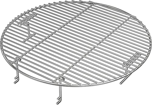 onlyfire Stainless Steel Cooking Grate Grid Fits for Charcoal Kettle Grills like Weber and Ceramic Grills, Compatible for Large Big Green Egg,Kamado