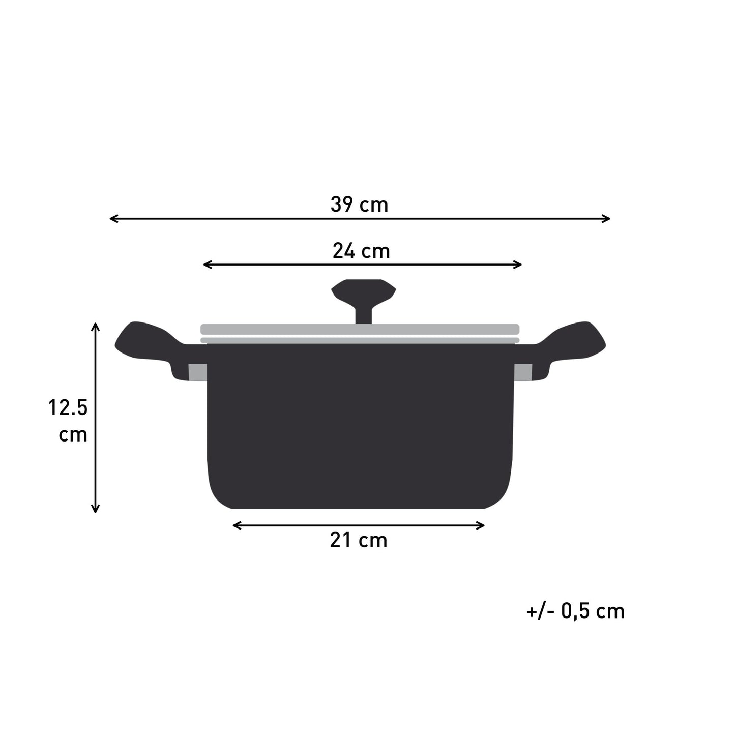 Tefal Titanium Essential Non-Induction Non-Stick Stewpot 24cm & lid