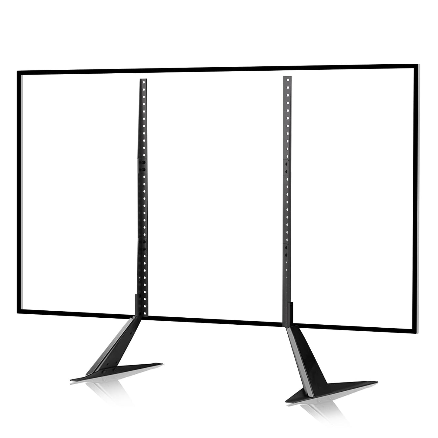Suptek Universal TV Stand Base TV Leg with 3 Height Adjustment for Most 27-85 Inch LED, LCD TVs, Replacement Table Top TV Riser Base, Holds up to 50KG