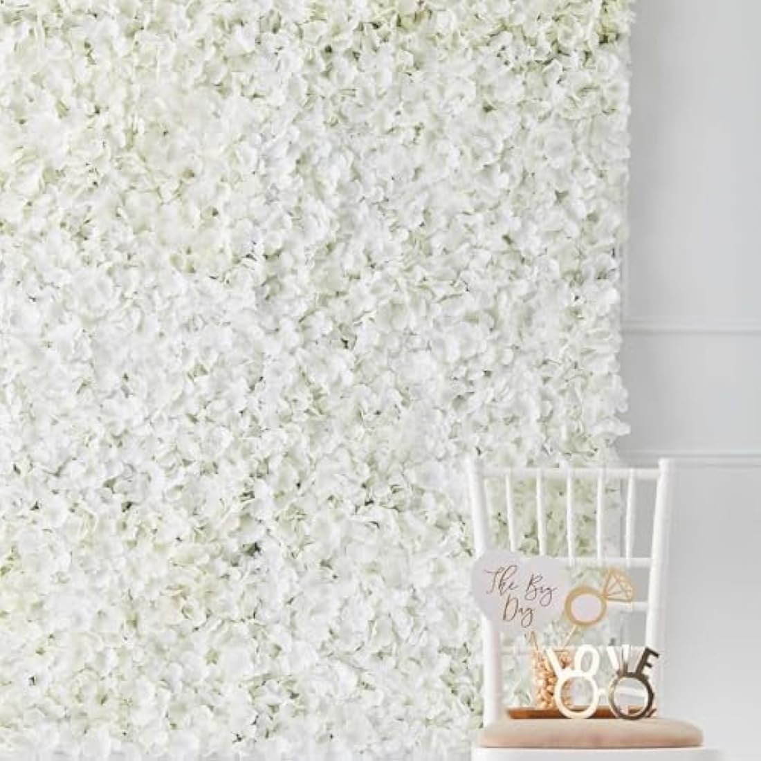 Ginger Ray White Flower Wall Decoration Tile Party Wedding Backdrop