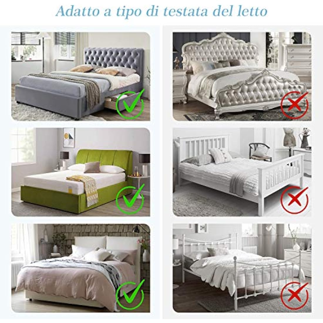 TAOCOCO Bed Headboard Covers, King Size Headboard Covers,Velvet All-inclusive Elastic Headboard Protection Cover for King/Double Bed,Grey Headboard Cover 150-170cm(Dark Grey)