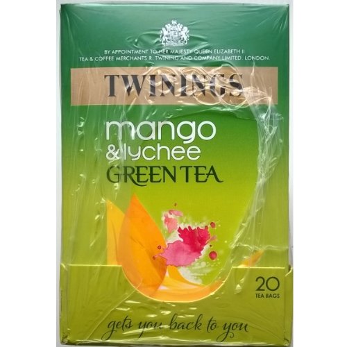 Twinings Mango & Lychee Green Tea Bags - 4 x 20's