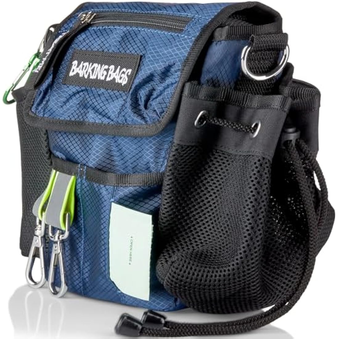 Barking Bags | Original Dog Walking Bag - Blue | As Seen On Dragons’ Den | Lightweight & Practical Design | Carry Dog Toys, Treats, Poop Bags & More with Ease