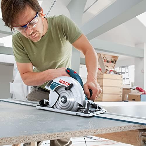 Bosch Professional FSN 800 guide rail (800 mm long, compatible with Bosch Professional GKS G-model circular saws, GKT plunge saws, selected GST jigsaws + GOF routers with adapter)