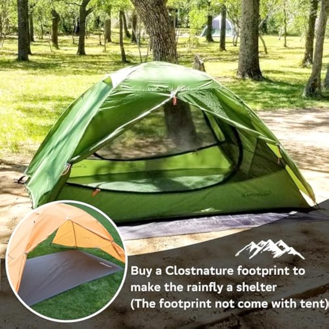 Clostnature Lightweight Backpacking Tent - 2/3/4 Man Tent for Camping, 3 Season Ultralight Waterproof Camping Tent, Large Size Easy Setup Dome Tent for Family, Outdoor, Hiking and Mountaineering