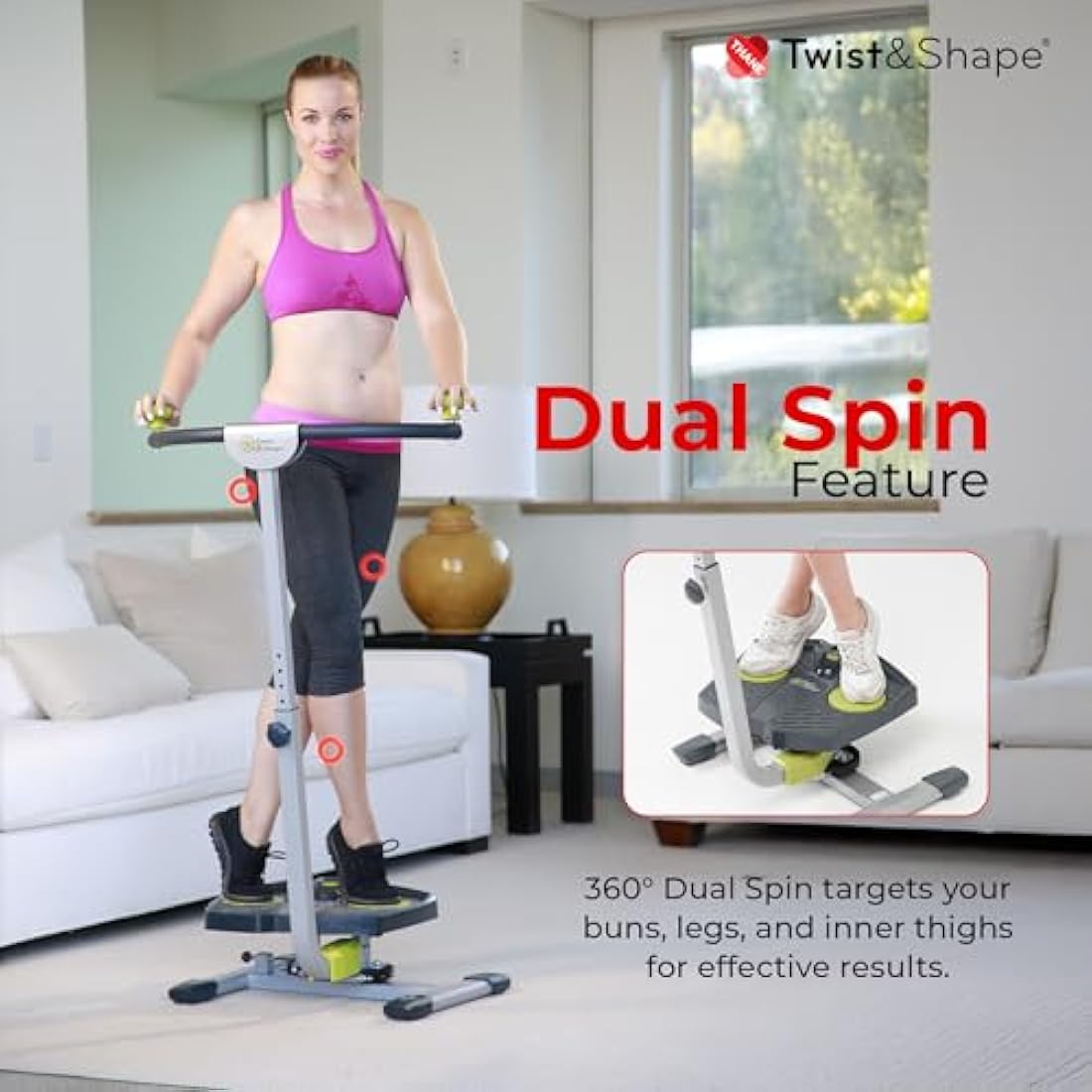 Twist and Shape Exercise Equipment for Home Use - Foldable Abs Trainer and Strength Training Gym Equipment for Men and Women - Perfect for Core, Legs, and Home Workout