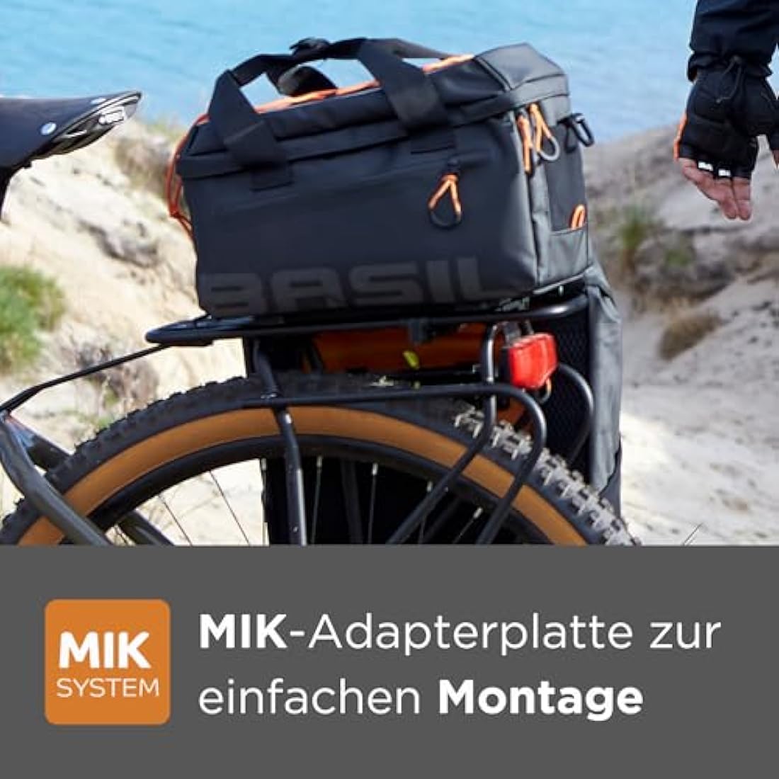 Basil Trunkbag Miles XL Pro Black Slate 9-36 litres