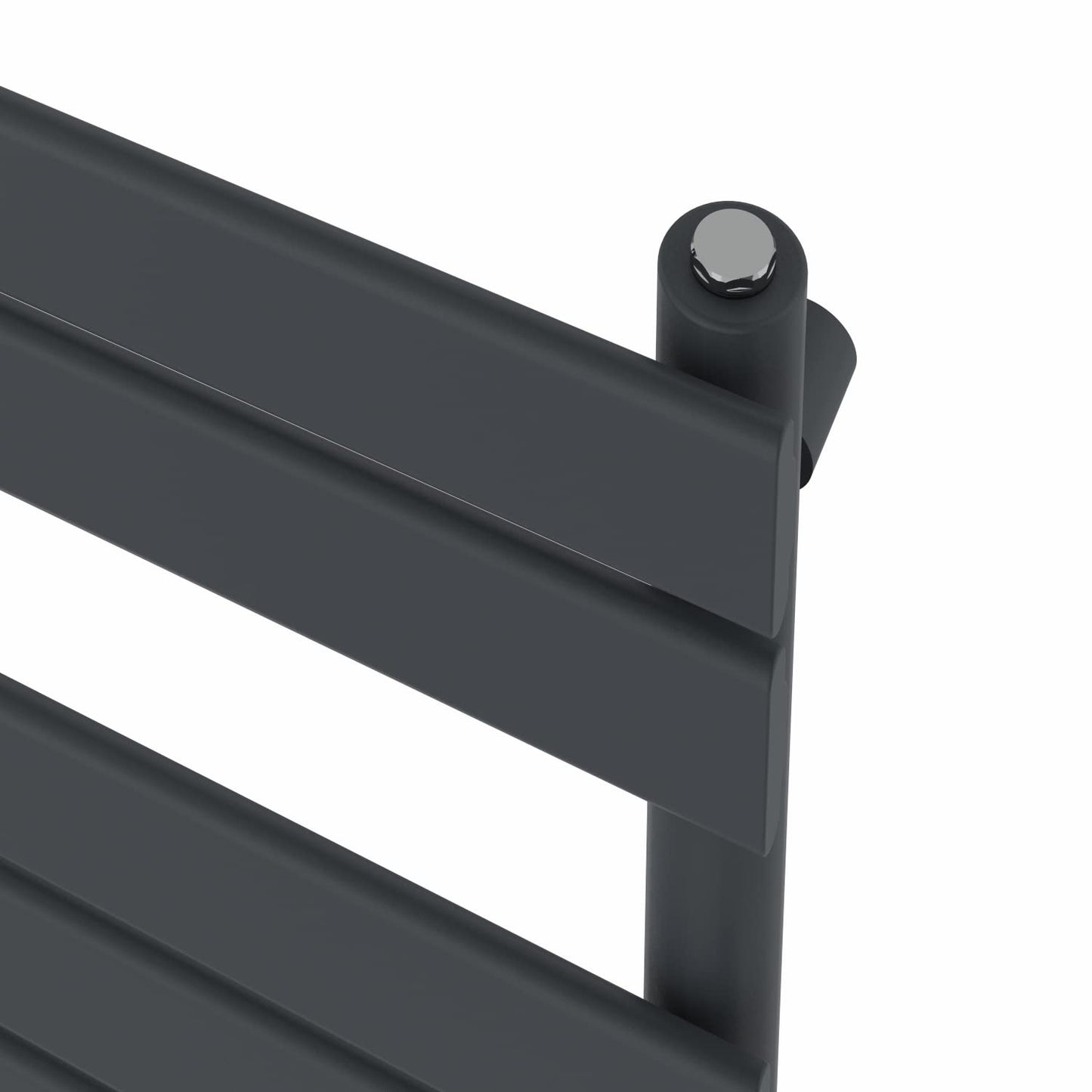 NRG Flat Panel Bathroom Heated Towel Rail Radiator 1800 x 450mm Anthracite