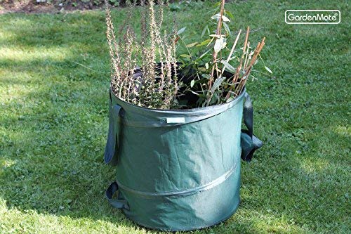 GardenMate pack of 3 x 85L pop-up garden waste bags made of 600D Oxford Polyester (H50 cm, D47 cm)
