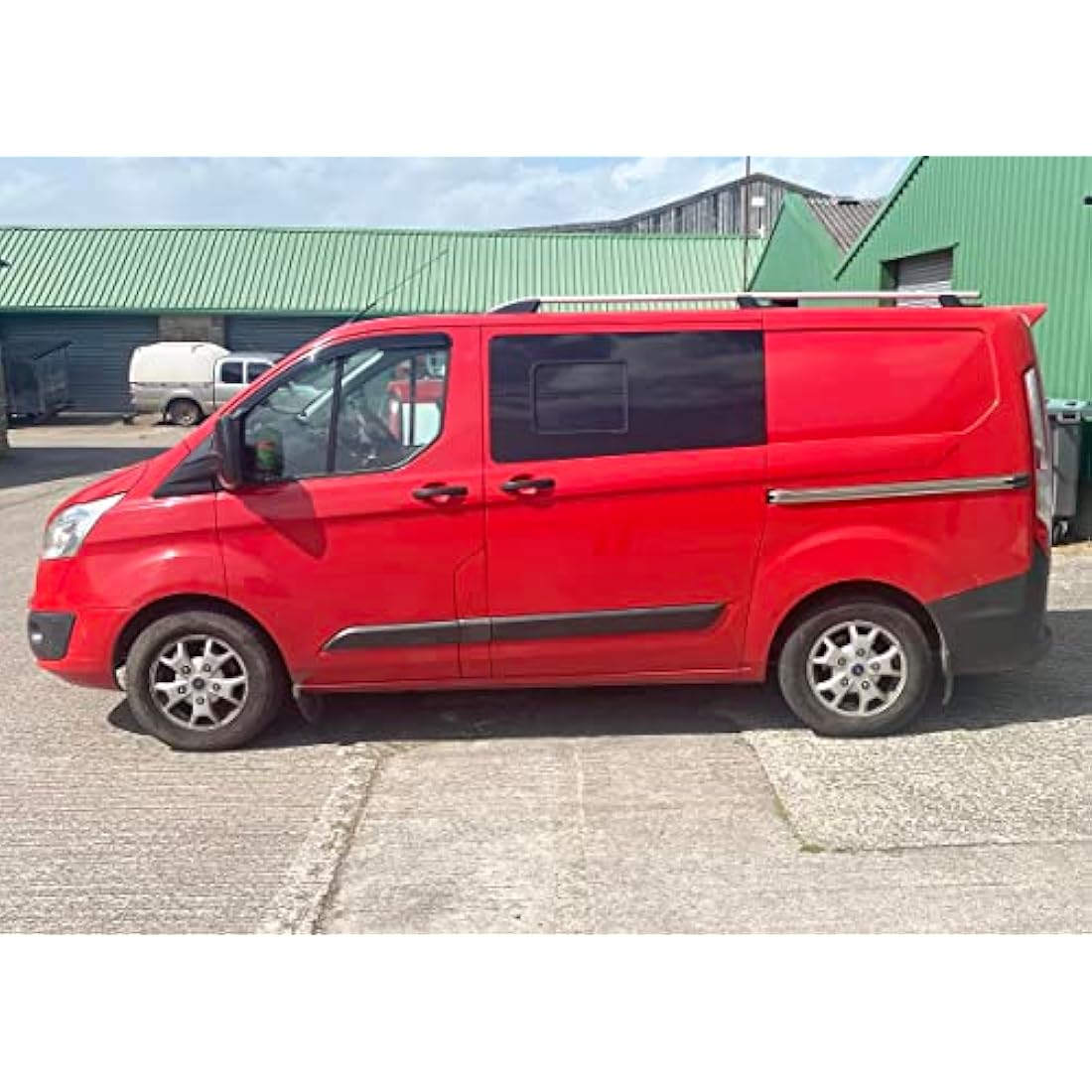 AUTO CLOVER Wind Deflectors Set for Ford Transit Custom 2012+ (2 pieces)