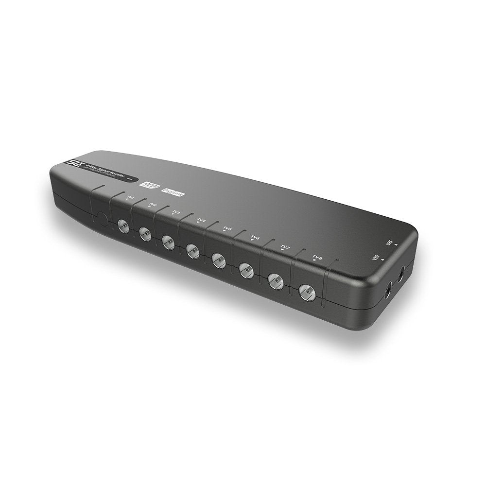 Signal Booster, SLx TV Amplifier 8 Output 27824BMR - Improve Picture Quality And Channel Reception - Boost Your HD TV/FM/DAB Signal 8 Way - For HD and