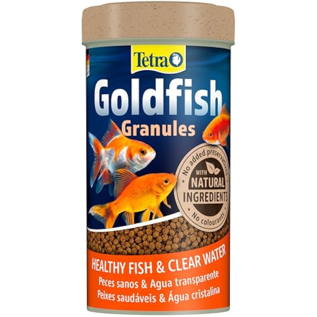 Tetra Goldfish Fish Food Granules, Complete Fish Food for All Smaller Goldfish, 80 g