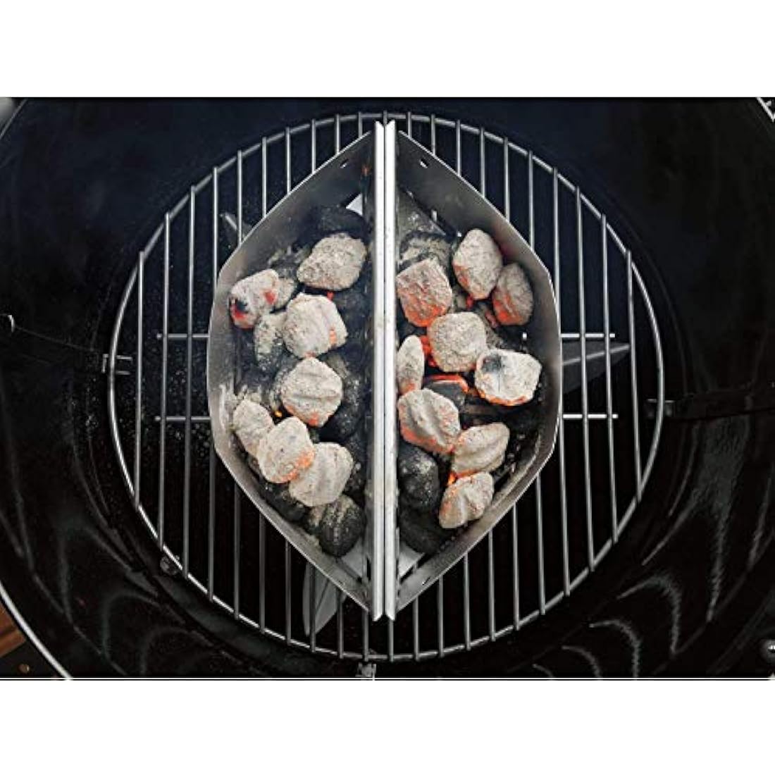 Denmay 7403 Charcoal Basket Briquet Holders for Weber 57CM Kettle Grills, Weber One Touch and Master Touch Charcoal Grill, Char-Basket Charcoal Holders BBQ Grill Accessories, 2 Pack
