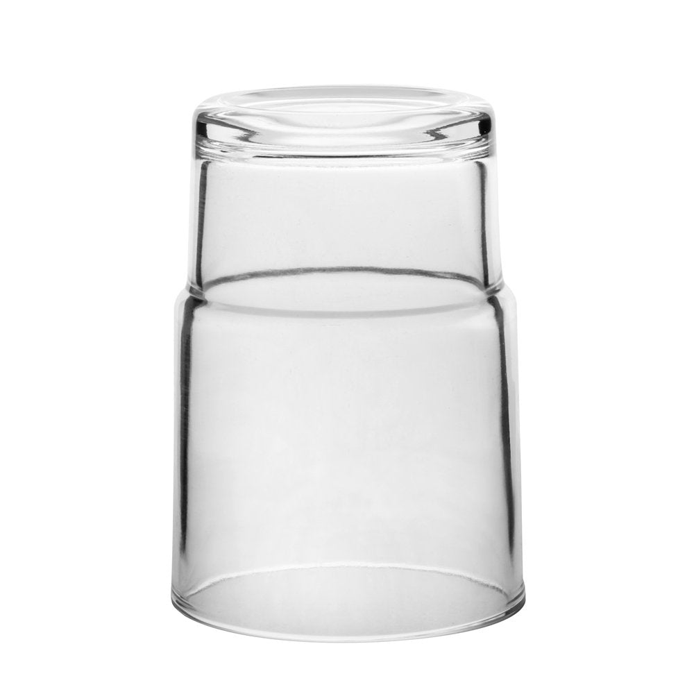 2x Transparent Glass Tumbler Toothbrush Mug Replacement Universal Spare For Bathroom Accessories (Transparent)