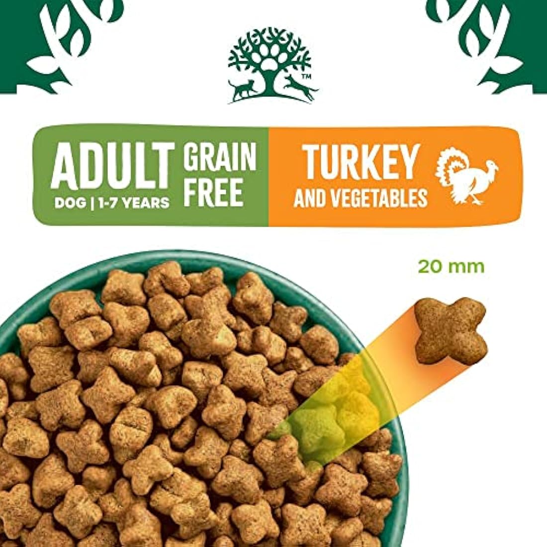 JAMES WELLBELOVED Hypoallergenic Grain Free Adult Dry Dog Food - 10 kg - Turkey & Vegetables - Bulk Dry Dog Food Pack