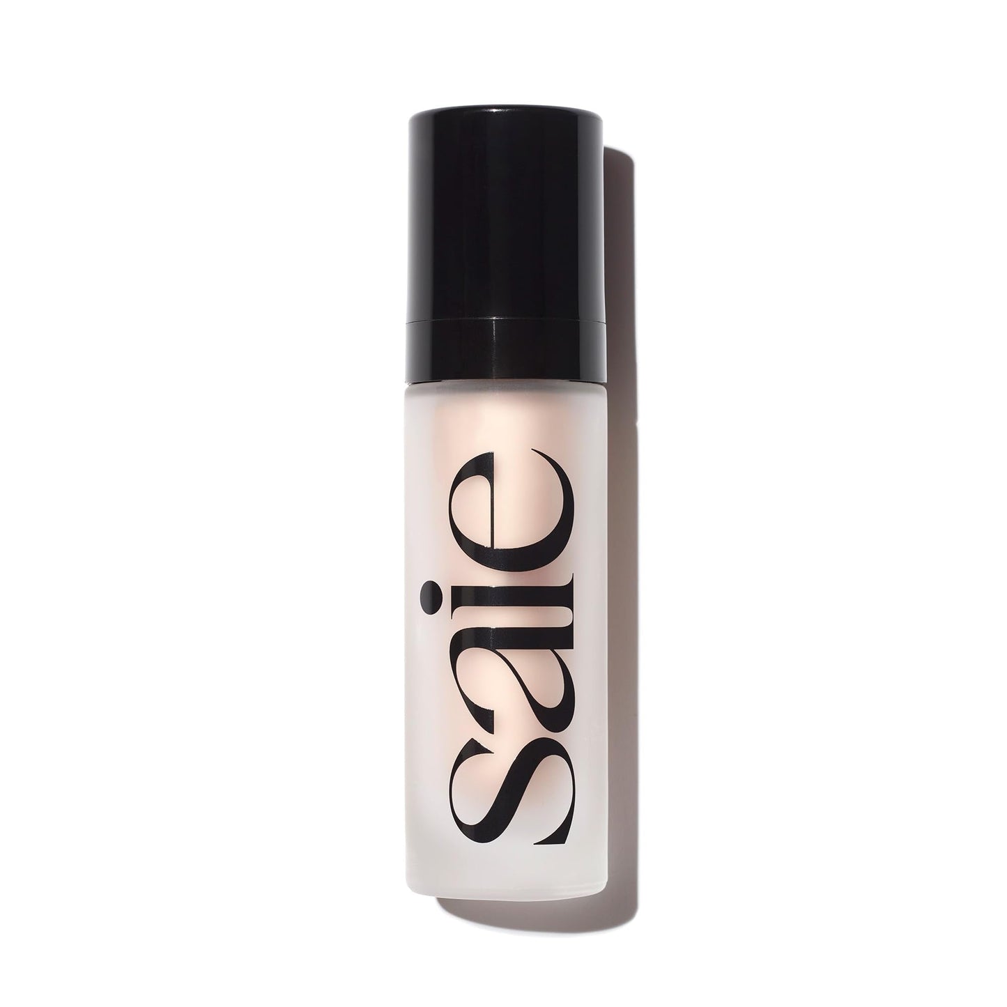 Saie Glowy Super Gel Light Highlighter - Luminiser and Foundation for Radiant Skin, Enriched with Vitamin C + Moisturising Squalene Oil, Use alone or