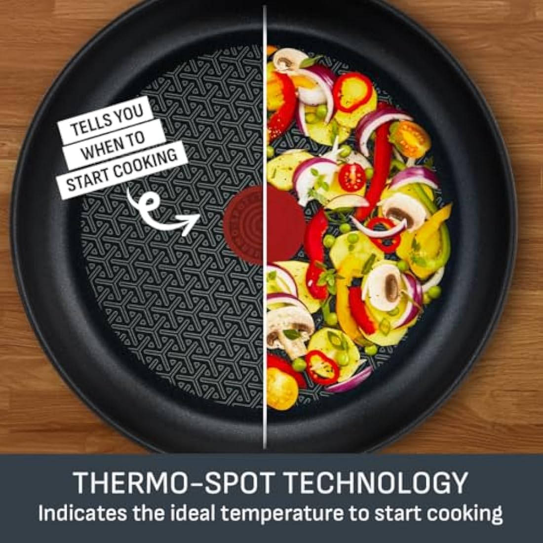 Tefal Comfort Max 20cm Stainless Steel Frying Pan – Durable Non-Stick Pan with Thermo-Spot Heat Indicator, Induction Compatible Base, Comfortable Grip Handle, Dishwasher, G7260244