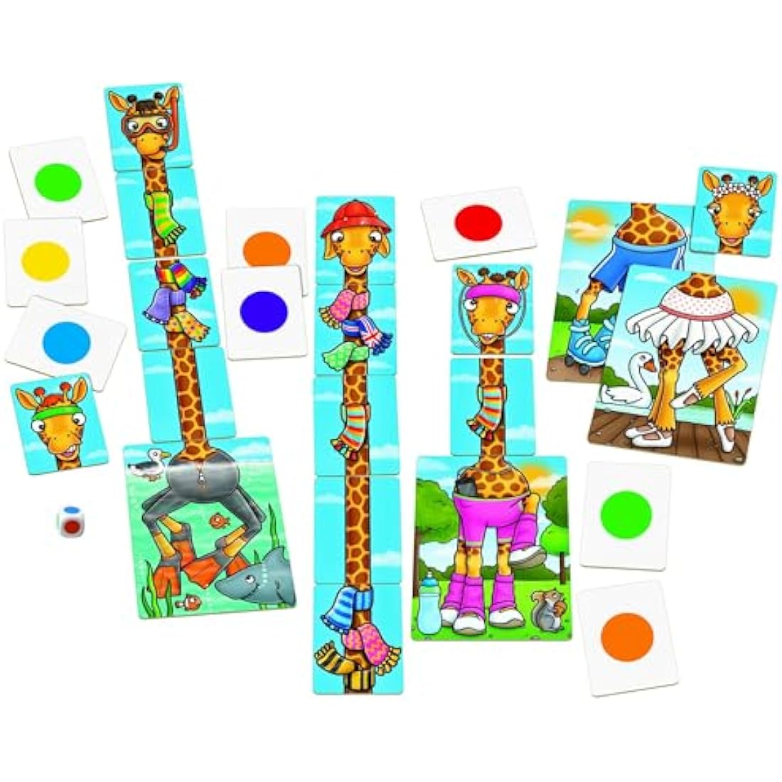 Orchard Toys Giraffes in Scarves Game, Fun Counting and Colour Educational Toys and Games, Educational Games for Kids Age 4-7 years.