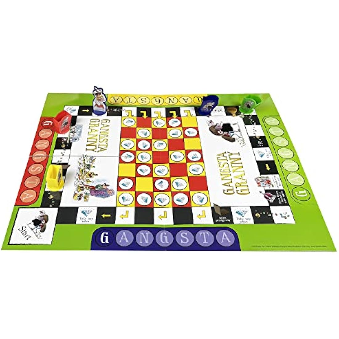 The World of David Walliams 6865 Gangsta Granny Board Game, Red