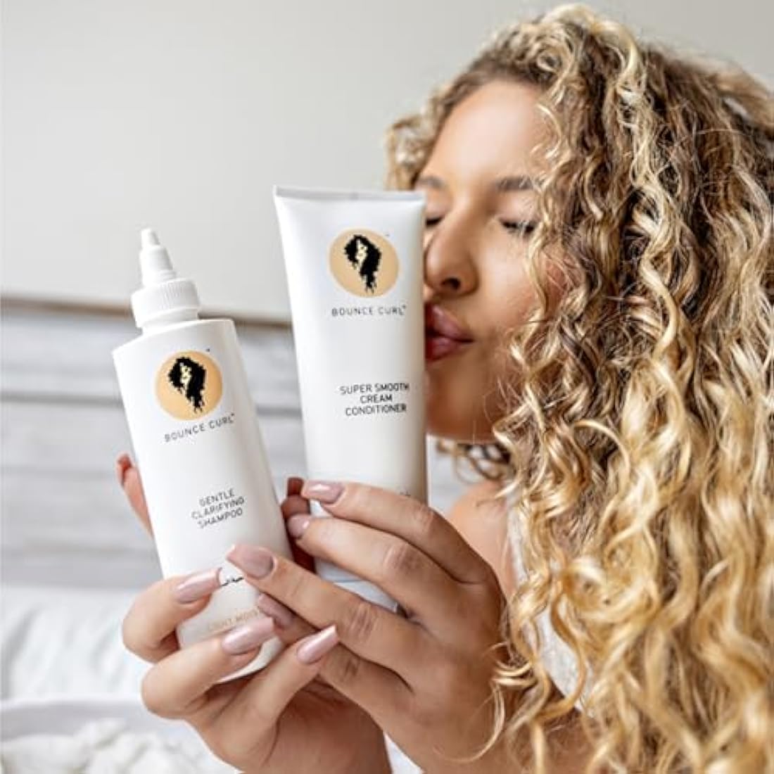 Bounce Curl Super Smooth Cream Conditioner UK | Curly Hair Conditioner | With Organic Aloe & Sunflower Oil | 8oz, 237ml