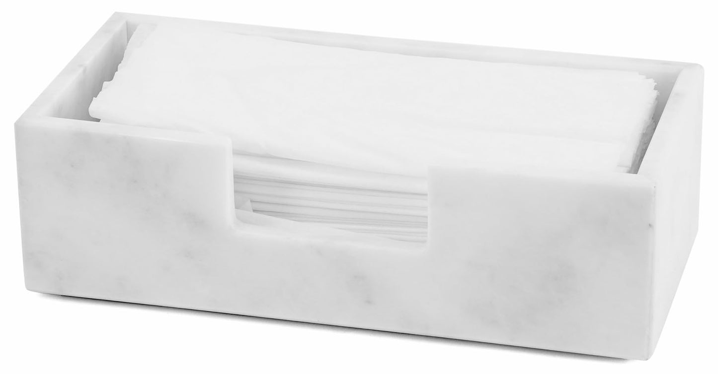 Radicaln Marble Tissue Holder Box 10" Inches White Handmade Luxury Paper Tissue for Bathroom, Coffee Table, Vanity & Office Desk Accessories