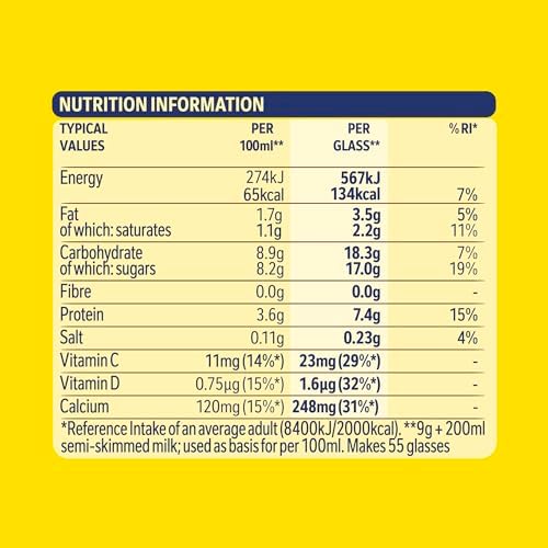 Nesquik Strawberry Flavoured Milkshake Powder, with Vitamin D, 500g Tub (Pack of 10)