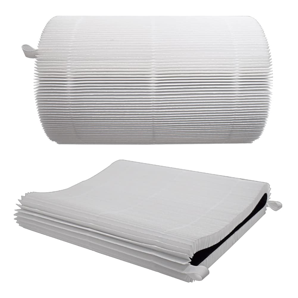 Fre.Filtor 2-pcs Replacement Carbon HEPA Filters & 2-pcs Fabric Pre-Filter for Blueair Blue Pure 411 / Blue 3210 / Joy S Air Purifiers
