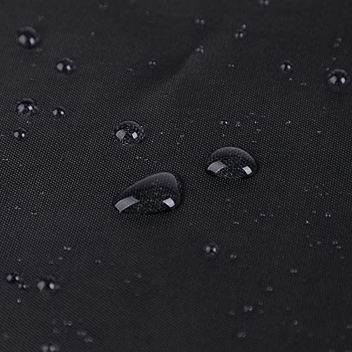 2 UR DOOR - Black shower curtains bathroom Polyester fabric Shower Curtain Mould and Mildew Resistant (180 x 180 cm)