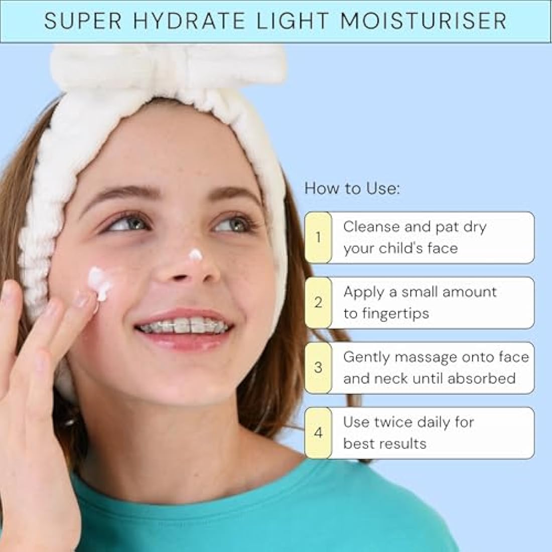 Lav Kids Moisturising Skincare Bundle- Foaming Facial Cleanser 100ml & Face Moisturiser 50ml (green, blue)