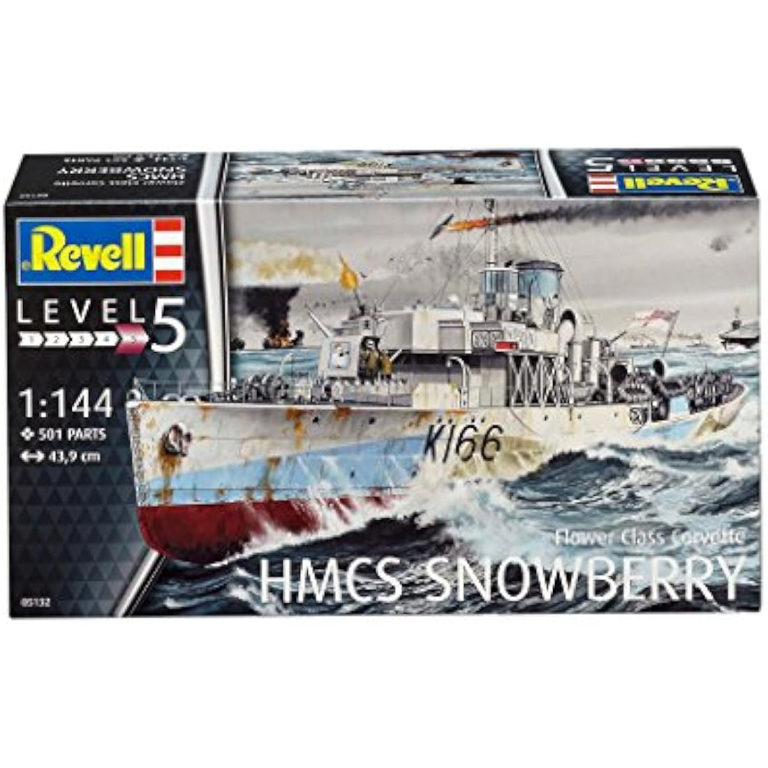 Revell 05132 Flower Class Corvette HMCS Snowberry 1:144 Scale Unbuilt/Unpainted Plastic Model Kit