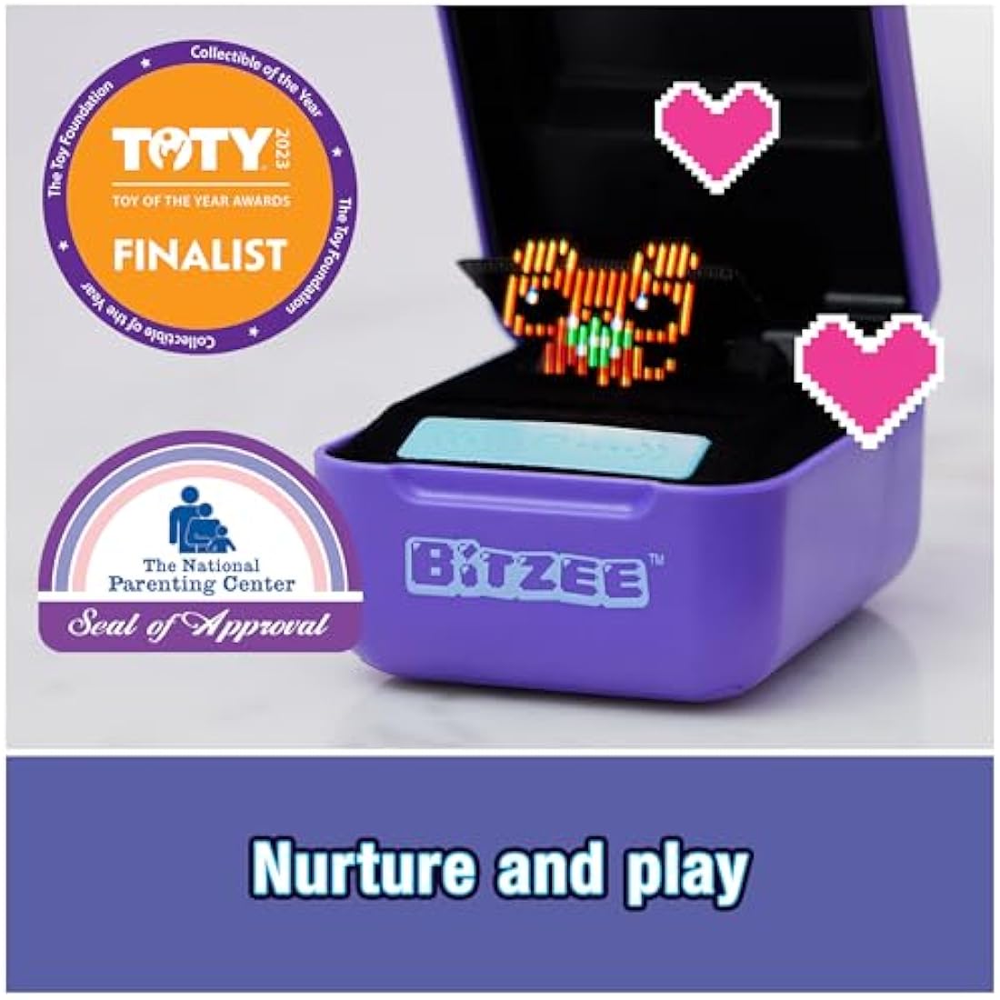 Bitzee, Interactive Toy Digital Pet and Case with 15 Animals Inside, Virtual Electronic Pets React to Touch, Kids’ Toys for Girls and Boys