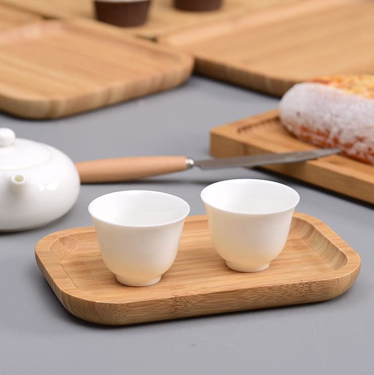 Bamboo Dressing Table Tray, Bathroom Countertop Tray, Toilet Tank Tray, Bathroom Tray for Organizing and Decorating Home, 20 x 13 x 2 cm