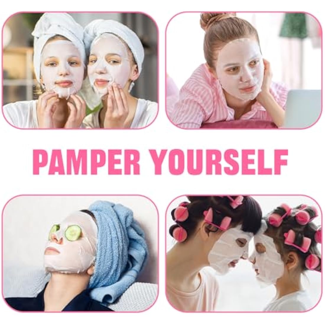 ZealSea Sheet Mask Face Mask Skin Care (Pack of 21) Beauty Facial Mask Kids Spa Face Mask Birthday Party gifts Women, kids Girls Skincare - Hydrate, Brighten, Moisturize,Soothe for All Skin Types