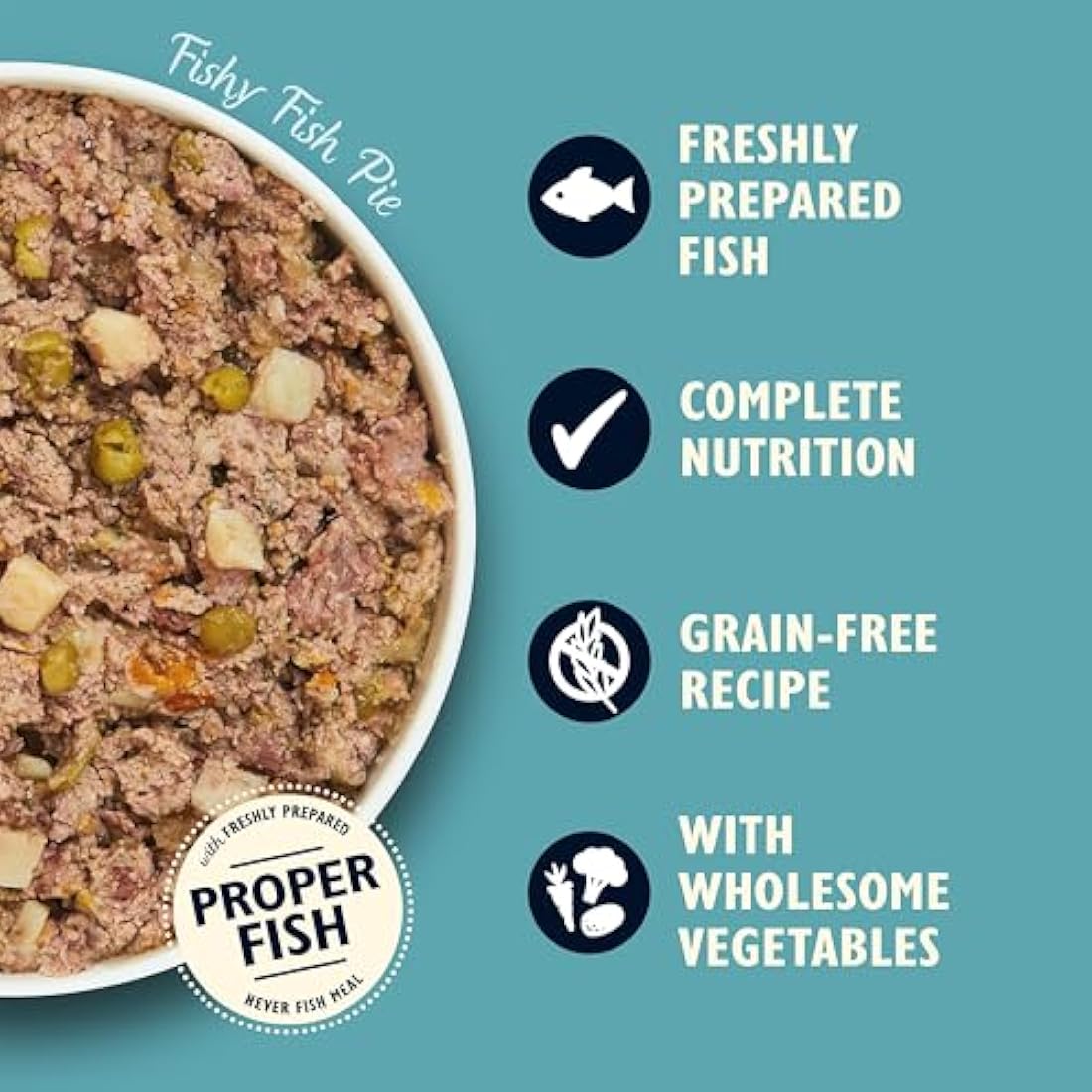 Lily's Kitchen Fishy Fish Pie - Complete Natural Adult Dog Food Wet (10 x 150g Trays)