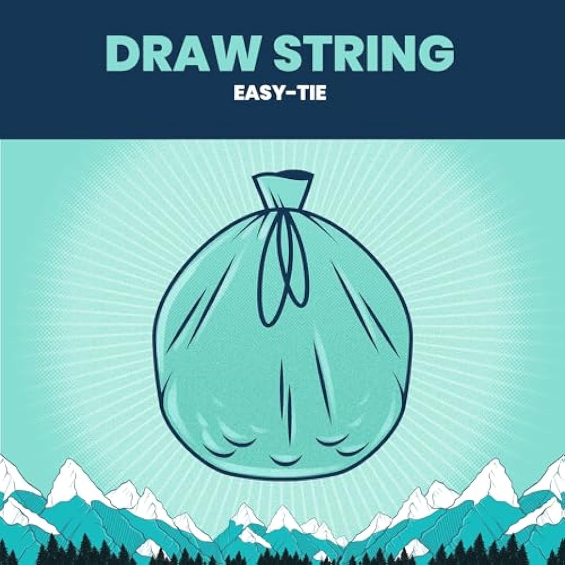 BEAST BIN BAGS, 10 Rolls of 10 x 30 Litre Bags (Total 100 Bags) - Made From 100% Recycled LLDPE - Incredibly Strong, Tall and Slim Drawstring Pedal Blue Bin Bags