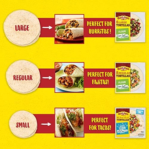 Old El Paso Gluten Free Tortilla Wraps 216g(Pack of 12)