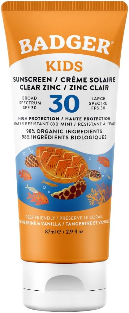Badger Kids Organic Mineral Sunscreen SPF 30 (87ml), Expiry 01/29, New