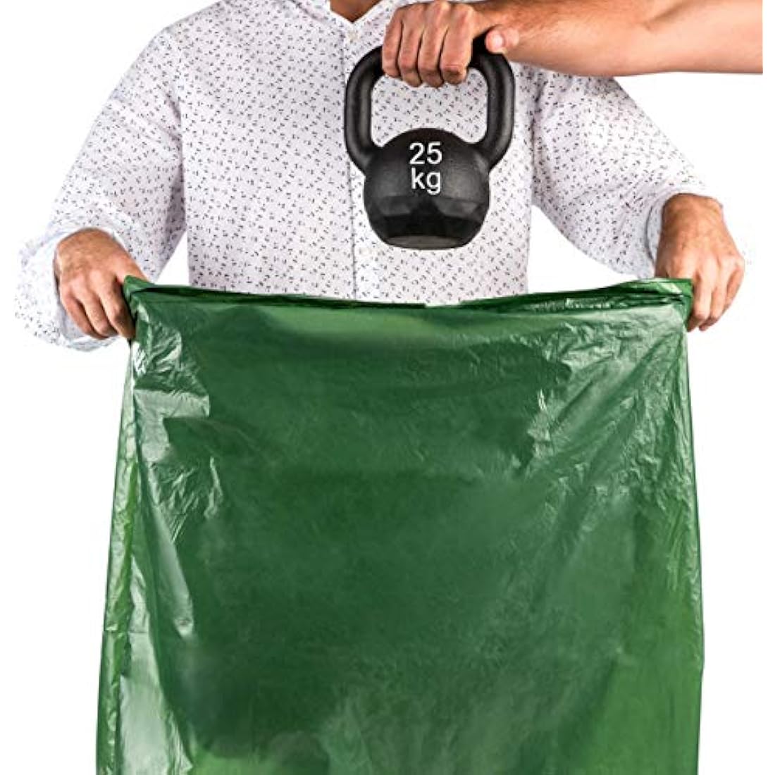 Relevo 30 Litre Bin Bags – Made from 100% Recycled Material. Green Bin Bags 30L – 55 cm x 60 cm. Includes 90 units of 30L Bin Liners with Drawstrings.