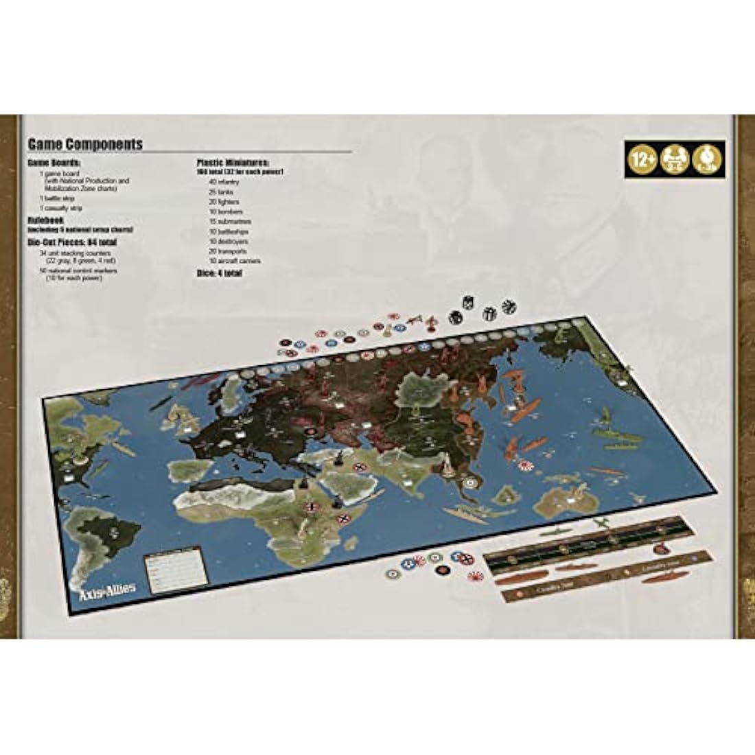 Renegade Game Studios | Axis & Allies: 1941 | Board Game | Ages 12+ | 2-5 Players | 60-180 Minutes Playing Time