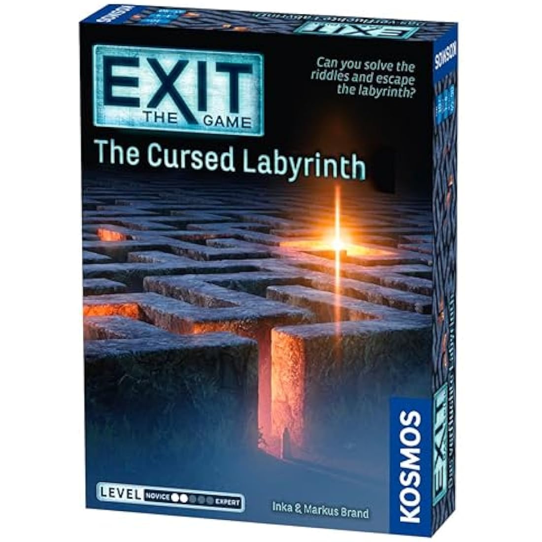 Thames & Kosmos | 692860 | EXIT: The Cursed Labyrinth | Level 2 out of 5 | Unique Escape Room Game | 1 -4 Players | Ages 10+, Black