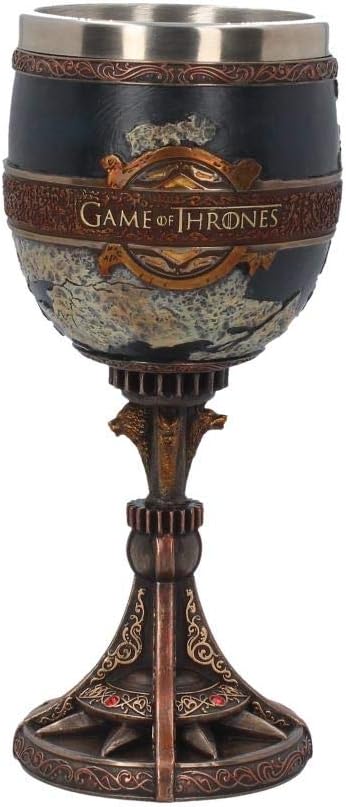 Nemesis Now Seven Kingdoms Game of Thrones Goblet 17.5cm Bronze, New but open scruffy box
