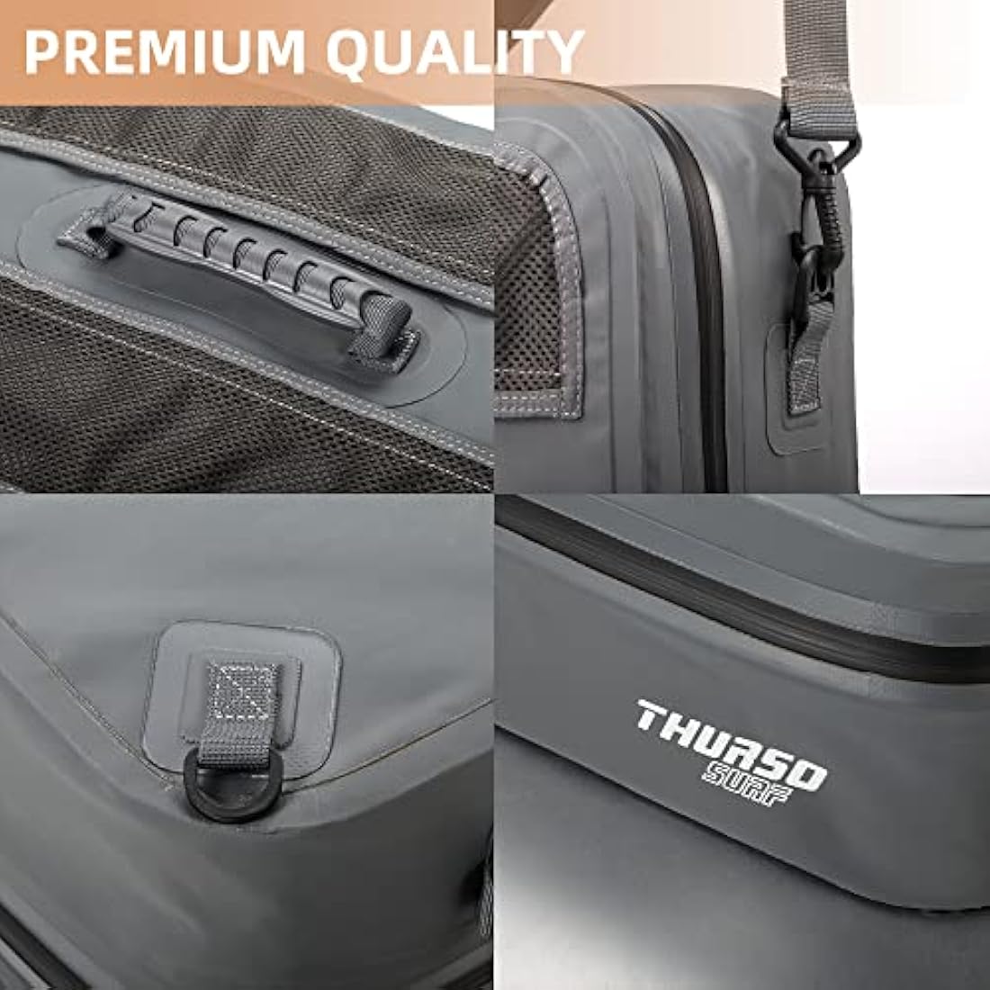 THURSO SURF Waterproof Paddle Board Cooler Bag Paddle Board Accessories SUP Deck Bag Multi-functional Durable PVC Material Mesh Top Pocket Portable Premium Insulated Spacious 20 Can