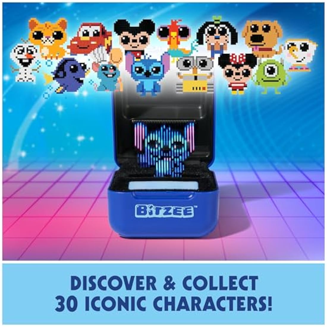 Bitzee Disney Interactive Toy with 30 Characters Inside, Reacts to Swipes, Tilts and Taps, Digital Pet Kids' Toys for Girls, Boys and Fans