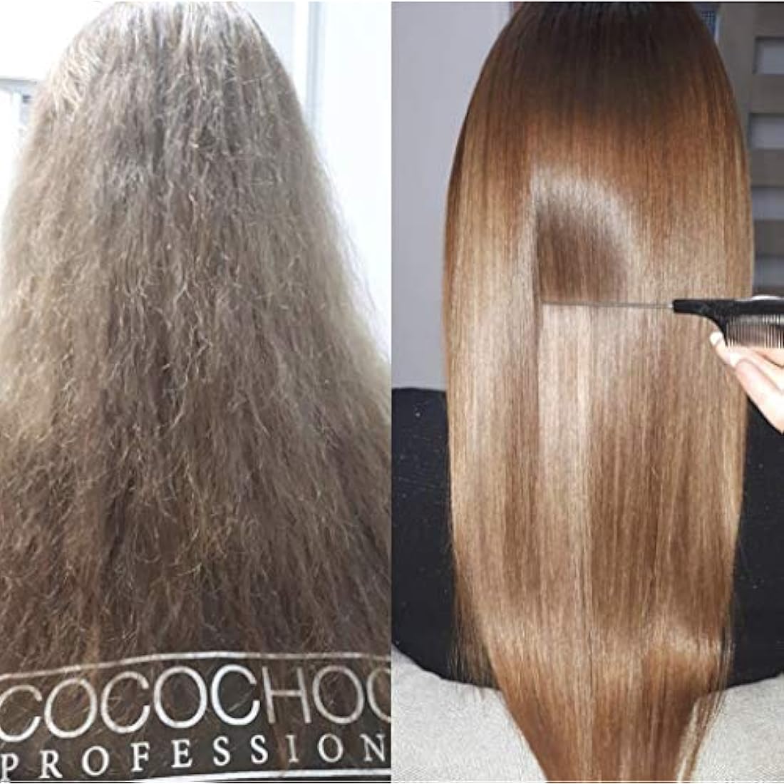 Cocochoco Professional Gold Keratin Kit In Box - Gold Keratin Hair Treatment (200 Ml) And Cleansing Shampoo (50 Ml) - Complex Keratin Treatment For Hair Straightening - For All Hair Types