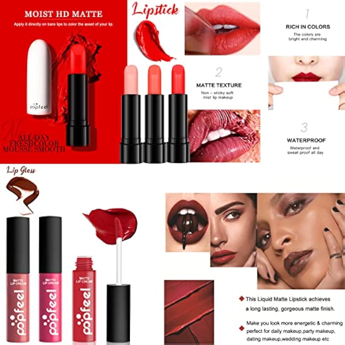 Professional Makeup Set,MKNZOME Make Up Set With Make-up Case Portable Travel Makeup Kit Birthday Xmas Makeup Gift Set Eyeshadow Palette Foudation Lip Gloss for Women Girls