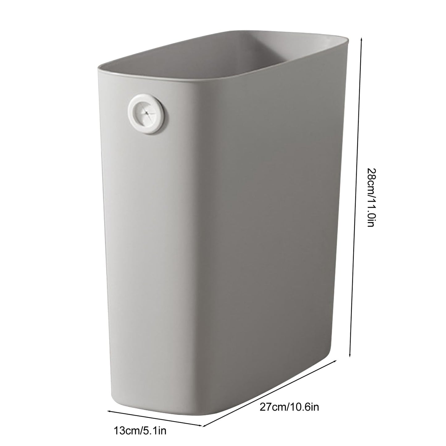 Jenngaoo Slim Trash Can Bin 10L - Compact Waste Bin