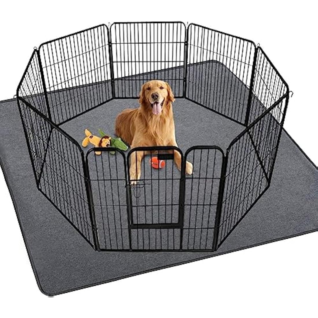 ULIGOTA Extra Large Washable Dog Pee Pad 182x182cm Non-Slip Pet Playpen Mat Waterproof Reusable Floor Mat for Puppy/Senior Dog Whelping Incontinence Housebreaking